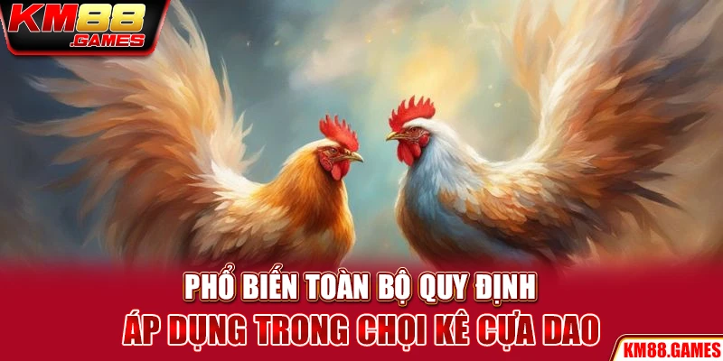 Phổ biến toàn bộ quy định áp dụng trong chọi kê cựa dao