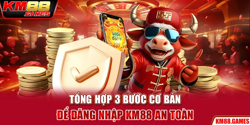 Tổng hợp 3 bước cơ bản để đăng nhập KM88 an toàn